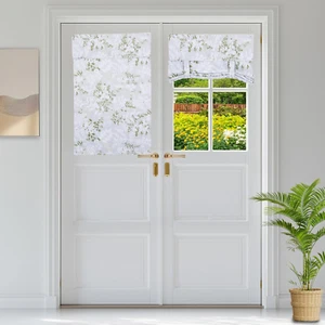 Blackout Door Curtain French Door Blinds for Glass Door Window 26 X 40 Inch Priv - Picture 1 of 7