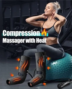 für Frauen, Männer, Luftkompression Fuß und Bein Massagegerät mit Wärme Geschenke für Papa, - Bild 1 von 6