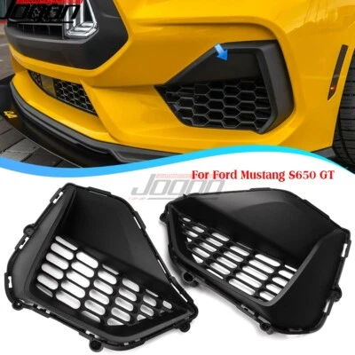 Alerón de rejilla de aire lateral para parachoques delantero ABS para Ford Mustang S650 GT 2024-2025 2 PIEZAS Foto 1 de 4