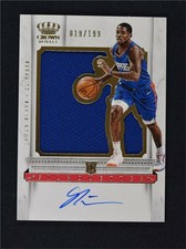 2017-18 Crown Royale Silhouettes Rookies Auto Relic #222 Jawun Evans /199