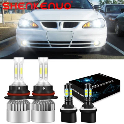 4x Faros LED Hi/Lo+880 faros antiniebla para Pontiac Grand Am 1999-2005 9007 Foto 1 de 4