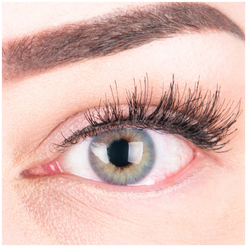 Farbige blaue Silikon Kontaktlinsen mit ohne Stärke weich Rose blau natürlich