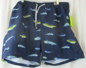Exist Supreme Board Shorts Swim Trunks Mens Mesh Brief XXL Navy Swordfish - Picture 1 of 5