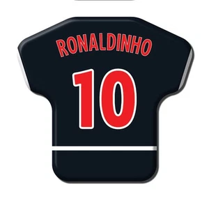 Calamita Simile a T-Shirt Calcio Stagione 2002/2003 PSG 10 Ronaldinho - Picture 1 of 9