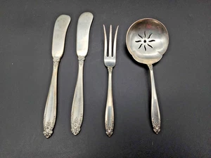 Lot of International Silver Co Prelude Pattern Sterling Silver Messer Gabel Löffel - Bild 1 von 11