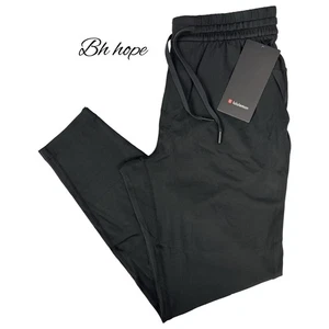 NEU lululemon weiche Jersey Tapered Hose Regular schwarz. Wählen Sie Ihre Größe. Neu mit Etikett - Bild 1 von 9