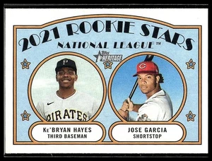 Ke'Bryan Hayes / Jose Garcia *ROOKIE CARD* (RC) 2021 Topps Heritage #97 - Bild 1 von 2