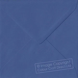 Iris Blue S6 - 130 mm x 130 mm 100gsm Gummed Small Square Colour Envelopes - Picture 1 of 1