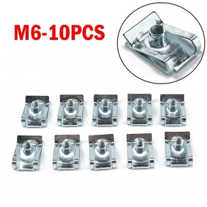 Brand New Clip Nuts M6 Fasteners 65 Manganese Steel 304 Stainless Steel - Picture 1 of 12