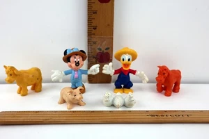 Vtg Disney Mickey Mouse Replacement Carry Around Farm Animals w/Minnie & Donald - Picture 1 of 3