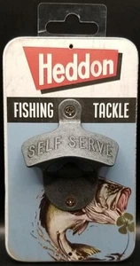 Heddon - Fishing Tackle Open Road Brands Wall Mount Bottle Opener 3.5in x 8in - Picture 1 of 3