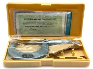 Mitutoyo 112-225 Point Micrometer 0-1" .001" Ratchet, 30 Deg Steel Points - Picture 1 of 10