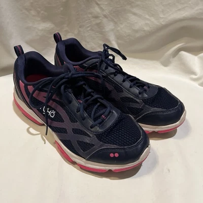 Ryka Womens Devotion XT Cross Trainer Blue & Pink Sneakers Shoes Size 9.5M - Image 1 of 4