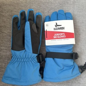 Kombi Youth Junior Blue Snow Ski Gloves Winter Blue X-Large - Picture 1 of 5