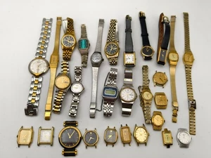 Bulk Seiko Watch Lot of 28: Quartz, Mechanical and Digital, All Untested! - Picture 1 of 24