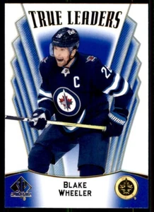 2021-22 SP AUTHENTIC TRUE LEADERS BLUE BLAKE WHEELER WINNIPEG JETS #TL-19 - Picture 1 of 2