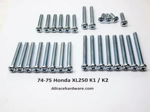 Kit de tornillos Phillips alternador embrague cubiertas laterales motor Honda XL250 K1 K2 nuevo - Imagen 1 de 1