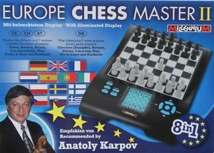 Europe Chess Master 2 - Schachcomputer - 8in1 - Nahezu NEUWERTIG! - Bild 1 von 24