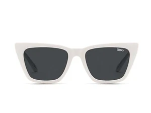 Gafas de sol para mujer QUAY Call The Shots RX QT-001049 blancas/tintadas de humo - Imagen 1 de 3