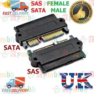 SAS To SATA Angle Adapter Converter Straight Head For Motherboard SAS Hard Drive - Picture 1 of 12