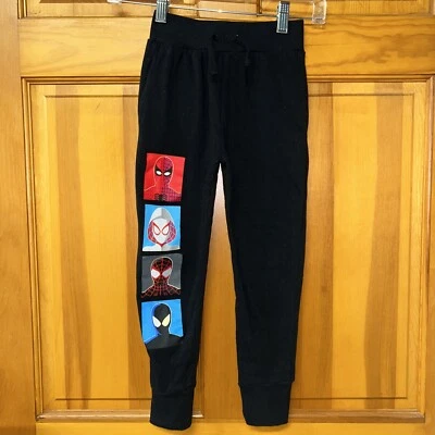 Calça de dormir pijama preta Marvel by Mad Engine meninos Homem-Aranha tamanho pequeno - Imagem 1 de 4