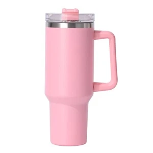 Vacuum Mug 40oz Insulated Mug Thermal Cup 304 Stainless Steel with Lid & Straw - Picture 1 of 8