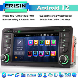 8-Core Android 12 64GO GPS Autoradio pour AUDI A3 S3 RS3 RNSE-PU DAB+WiFi BT 5.0
