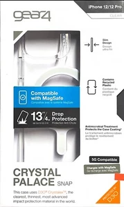 Gear4 Crystal Palace Snap Case - iPhone 12/12 Pro-Clear - Picture 1 of 4