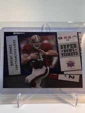 2010 Playoff Contenders Super Bowl Tickets Gold /100 Brent Jones #54 49ers