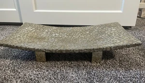 Decorative Myriad Tray By Carolyn Kinder Stone Brown Gray 19.5x9.5x4 Curve - Picture 1 of 16