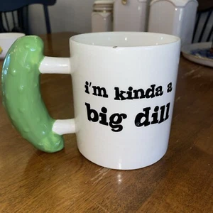 BigMouth Inc Large Pickle Mug "I'm Kinda A Big Dill" Great Gift Idea - Picture 1 of 3