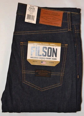 FILSON Bullbuck Raw Indigo Double-Front Jeans - Image 1 of 4