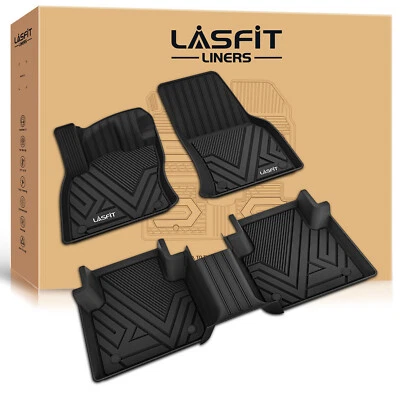 Floor Mats Floor Liners Set for Volkswagen Tiguan 2018-2024 Black TPE Waterproof - Image 1 of 4