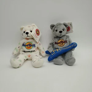 2 osos de peluche vintage Hard Rock Café Herrington - Imagen 1 de 9