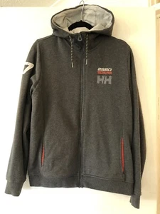 HELLY HANSEN HH Mens Full Zip Hoodie UK Medium P2P 22” Grey Transatlantic Race - Picture 1 of 16
