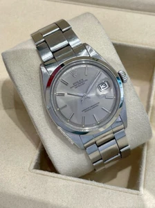 Rolex 1603 Vintage Datejust 36mm, Silver Pancake Dial, Smooth Bezel - Steel - Picture 1 of 4