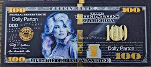 Dolly Parton – Gold and Silver Foil Collector’s Novelty Banknote – Great Gift! - Picture 1 of 2
