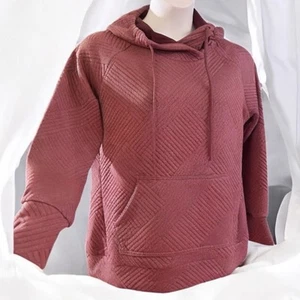 Ladies SIZE Medium……GREEN-TEA……Burgundy Long Sleeve Pullover Hoodie. New - Picture 1 of 7