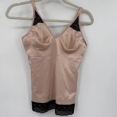 Camiseta sin mangas Ruby Ribbon para mujer 36 nude negra con ribete de encaje 3085 Foto 1 de 4