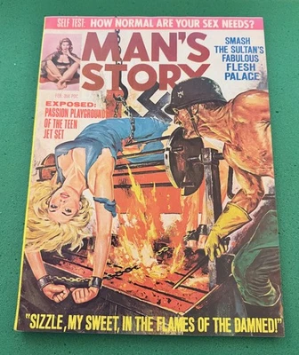 Man's Story - Feb 1966 Foto 1 de 4
