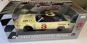 1969 Dodge Daytona 3 Don White Winged Warriors Mopar Diecast 1:18 Car - Yellow - Picture 1 of 10