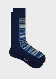 NWT New Season Paul Smith signature stripe panel socks. Made In Italy. - Picture 1 of 3