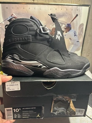 Air Jordan 8 Retro "Black Chrome" Og All Talla 10.5 Foto 1 de 4
