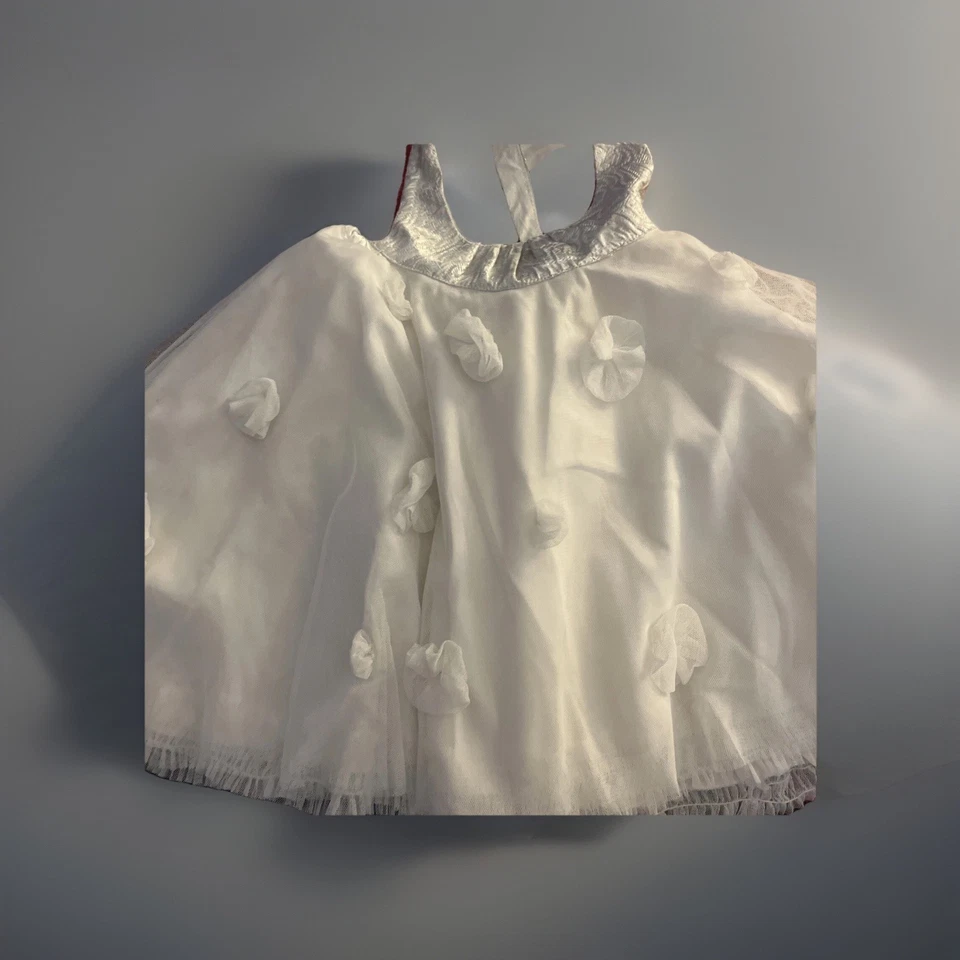 Vestido Luna Luna Blanco Y Plateado Bebé Niña Tul 12 18, 18-24 Mths 3t 4t Foto 1 de 4