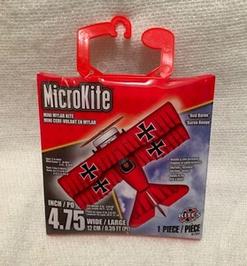 MicroKite Mini Micro Mylar Kite Red Baron 4,75" Beach Toy X-Kites NUOVO - LEGGI! - Foto 1 di 6