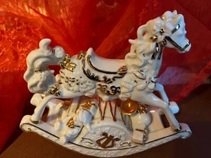 Vintage Musical Rocking Horse Ornament - Picture 1 of 8