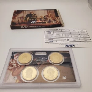 2009 US U.S. Mint CLAD PRESIDENTIAL PROOF SET COMPLETE SEALED 4 Coins W/ OGP COA - Picture 1 of 2