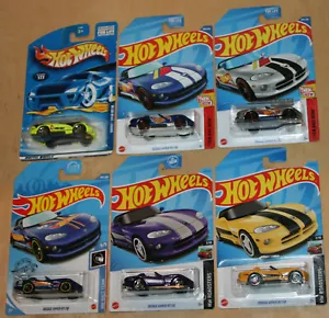 Hot Wheels DODGE VIPER RT/10 Lot Of 6 2001-23 ZAMAC Race Team TREASURE HUNT - Picture 1 of 1