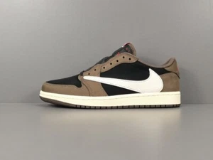 New Fashion AJ1 Retro Low Travis Sc0tt Mocha Unisex Sneakers - Picture 1 of 14