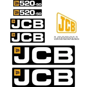 Decal Sticker Set JCB 520-50 Telehandler Decal Set - Picture 1 of 3